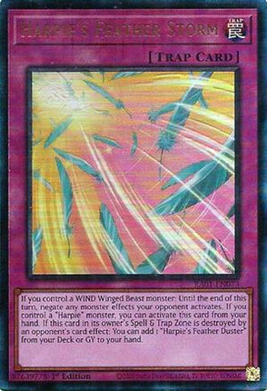 Harpie's Feather Storm (PUR) (Prismatic Ultimate Rare) [RA01-EN073] 1st Edition