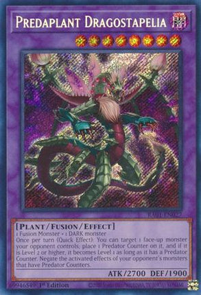 Predaplant Dragostapelia (Secret Rare)  [RA01-EN027] 1st Edition