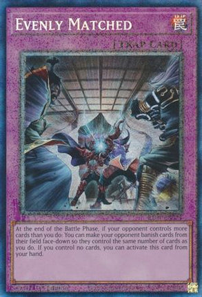 Evenly Matched (PCR) (Prismatic Collector's Rare) [RA01-EN074] 1st Edition