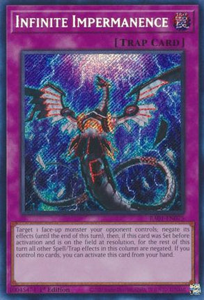 Infinite Impermanence (Secret Rare)  [RA01-EN075] 1st Edition