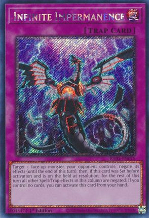 Infinite Impermanence (Platinum Secret Rare)  [RA01-EN075] 1st Edition