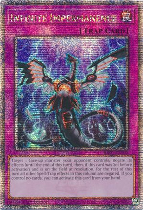 Infinite Impermanence (Quarter Century Secret Rare)  [RA01-EN075] 1st Edition