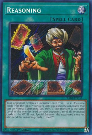 Reasoning (Secret Rare)  [RA01-EN052] 1st Edition
