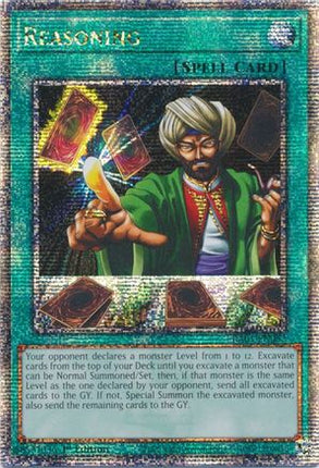 Reasoning (Quarter Century Secret Rare)  [RA01-EN052] 1st Edition