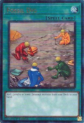 Fossil Dig (PUR) (Prismatic Ultimate Rare) [RA01-EN053] 1st Edition