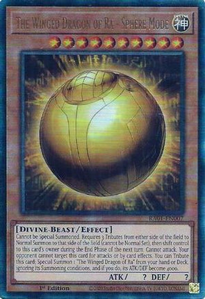 The Winged Dragon of Ra - Sphere Mode (PUR) (Prismatic Ultimate Rare) [RA01-EN007] 1st Edition