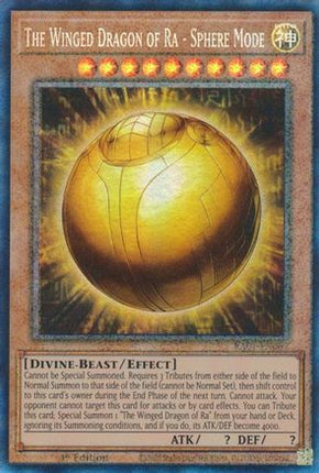 The Winged Dragon of Ra - Sphere Mode (PCR) (Prismatic Collector's Rare) [RA01-EN007] 1st Edition