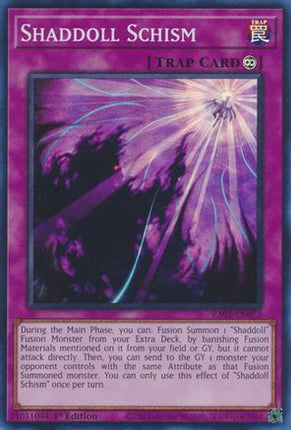 Shaddoll Schism (Super Rare) [RA01-EN077] 1st Edition