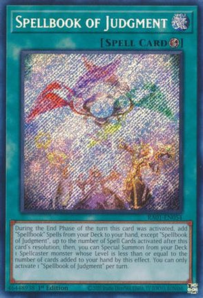 Spellbook of Judgment (Secret Rare)  [RA01-EN054] 1st Edition