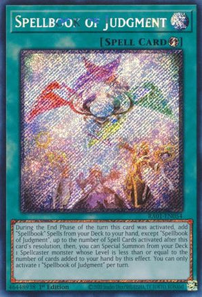 Spellbook of Judgment (Platinum Secret Rare)  [RA01-EN054] 1st Edition