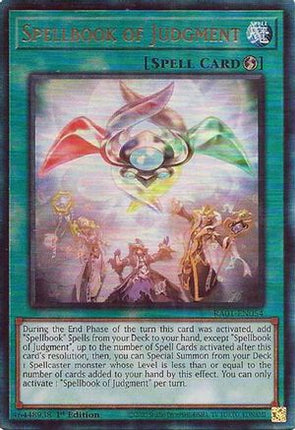 Spellbook of Judgment (PUR) (Prismatic Ultimate Rare) [RA01-EN054] 1st Edition