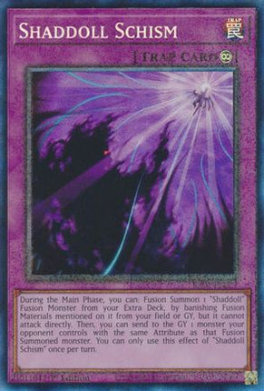 Shaddoll Schism (PCR) (Prismatic Collector's Rare) [RA01-EN077] 1st Edition