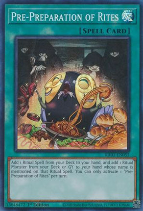 Pre-Preparation of Rites (Super Rare) [RA01-EN055] 1st Edition