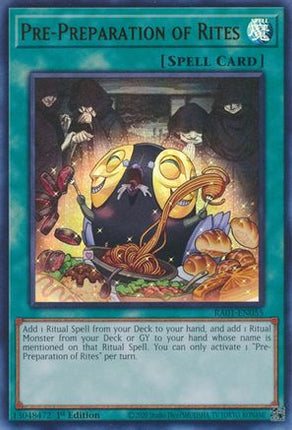 Pre-Preparation of Rites (UR) (Ultra Rare) [RA01-EN055] 1st Edition