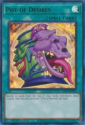 Pot of Desires (UR) (Ultra Rare) [RA01-EN056] 1st Edition