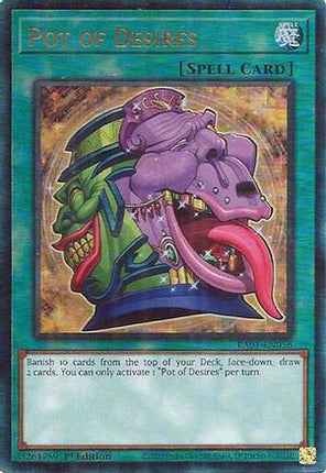 Pot of Desires (PUR) (Prismatic Ultimate Rare) [RA01-EN056] 1st Edition