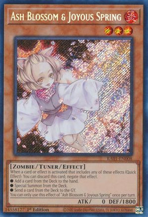 Ash Blossom & Joyous Spring (Secret Rare)  [RA01-EN008] 1st Edition