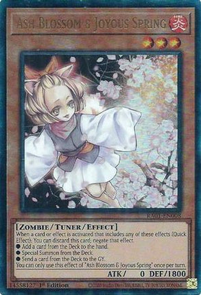 Ash Blossom & Joyous Spring (PUR) (Prismatic Ultimate Rare) [RA01-EN008] 1st Edition