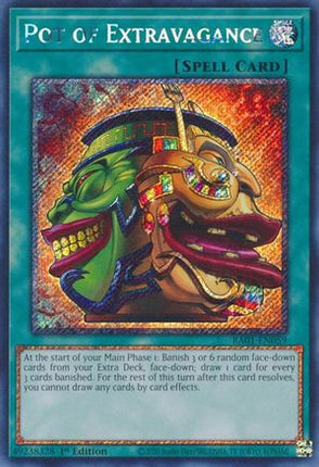 Pot of Extravagance (Platinum Secret Rare)  [RA01-EN059] 1st Edition