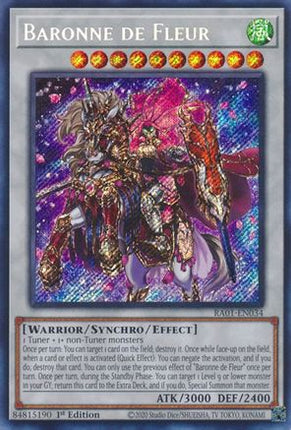 Baronne de Fleur (Secret Rare)  [RA01-EN034] 1st Edition