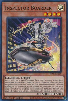 Inspector Boarder (Super Rare) [RA01-EN010] 1st Edition