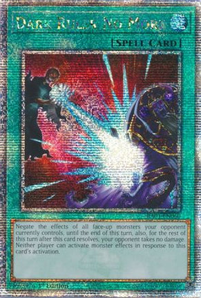 Dark Ruler No More (Quarter Century Secret Rare)  [RA01-EN060] 1st Edition