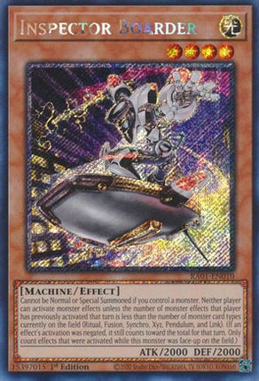 Inspector Boarder (Platinum Secret Rare)  [RA01-EN010] 1st Edition