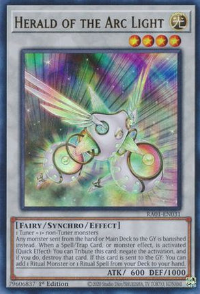 Herald of the Arc Light (UR) (Ultra Rare) [RA01-EN031] 1st Edition