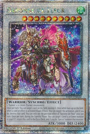 Baronne de Fleur (Quarter Century Secret Rare)  [RA01-EN034] 1st Edition