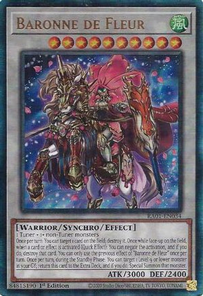 Baronne de Fleur (PUR) (Prismatic Ultimate Rare) [RA01-EN034] 1st Edition