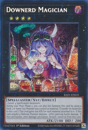 Downerd Magician (Secret Rare)  [RA01-EN035] 1st Edition