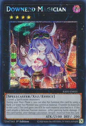 Downerd Magician (Platinum Secret Rare)  [RA01-EN035] 1st Edition