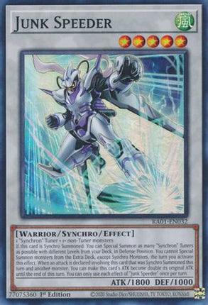 Junk Speeder (Super Rare) [RA01-EN032] 1st Edition