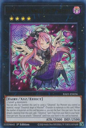 Ghostrick Angel of Mischief (UR) (Ultra Rare) [RA01-EN036] 1st Edition