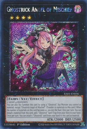 Ghostrick Angel of Mischief (Platinum Secret Rare)  [RA01-EN036] 1st Edition