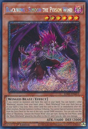 Blackwing - Simoon the Poison Wind (Platinum Secret Rare)  [RA01-EN012] 1st Edition