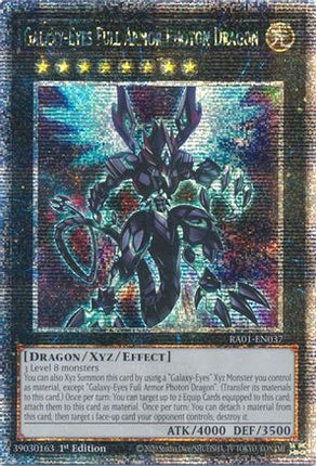 Galaxy-Eyes Full Armor Photon Dragon (Quarter Century Secret Rare)  [RA01-EN037] 1st Edition