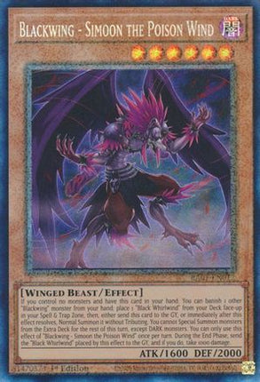 Blackwing - Simoon the Poison Wind (PCR) (Prismatic Collector's Rare) [RA01-EN012] 1st Edition