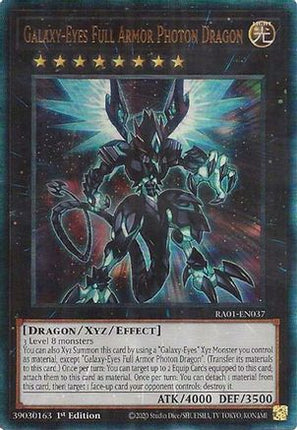 Galaxy-Eyes Full Armor Photon Dragon (PUR) (Prismatic Ultimate Rare) [RA01-EN037] 1st Edition