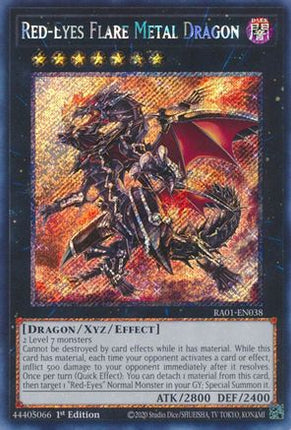 Red-Eyes Flare Metal Dragon (Platinum Secret Rare)  [RA01-EN038] 1st Edition