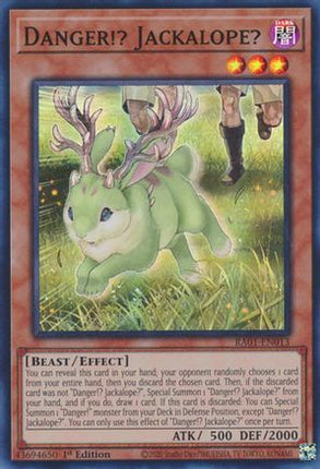 Danger!? Jackalope? (Super Rare) [RA01-EN013] 1st Edition