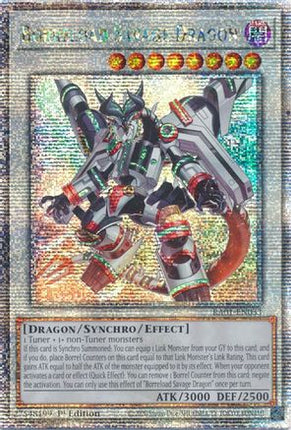 Borreload Savage Dragon (Quarter Century Secret Rare)  [RA01-EN033] 1st Edition