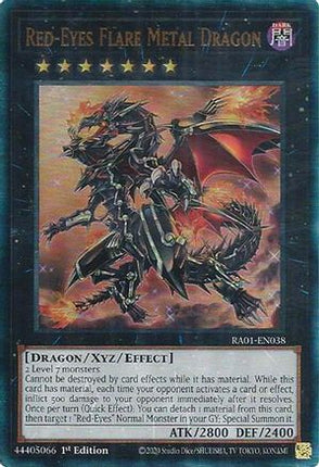Red-Eyes Flare Metal Dragon (PUR) (Prismatic Ultimate Rare) [RA01-EN038] 1st Edition