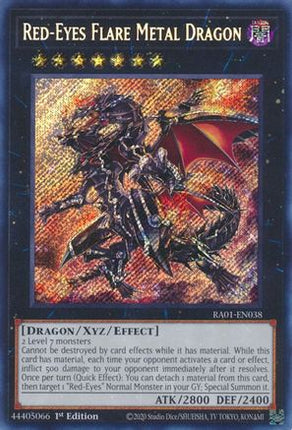Red-Eyes Flare Metal Dragon (Secret Rare)  [RA01-EN038] 1st Edition