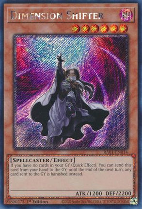Dimension Shifter (Platinum Secret Rare)  [RA01-EN014] 1st Edition