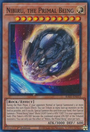 Nibiru, the Primal Being (Super Rare) [RA01-EN015] 1st Edition