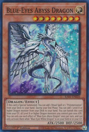 Blue-Eyes Abyss Dragon (Super Rare) [RA01-EN016] 1st Edition