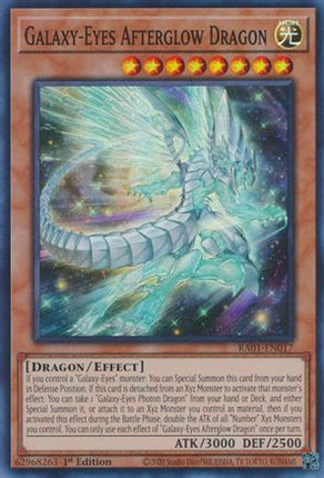 Galaxy-Eyes Afterglow Dragon (Super Rare) [RA01-EN017] 1st Edition