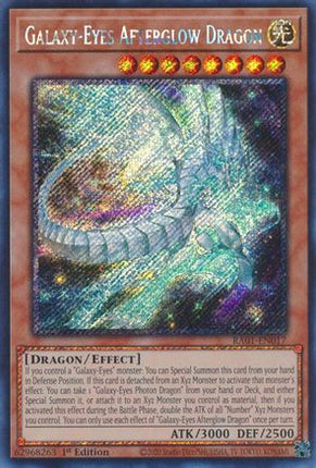 Galaxy-Eyes Afterglow Dragon (Platinum Secret Rare)  [RA01-EN017] 1st Edition