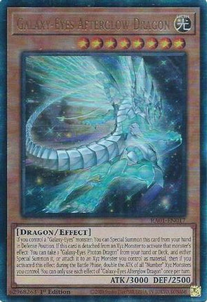 Galaxy-Eyes Afterglow Dragon (PUR) (Prismatic Ultimate Rare) [RA01-EN017] 1st Edition